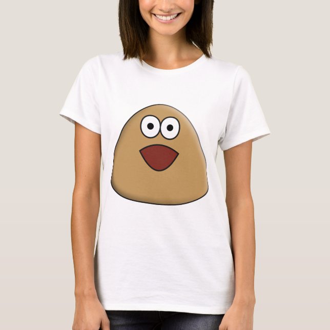 T-shirt Pou excitado - Camisa-T (Frente)