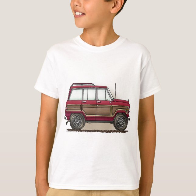 T-shirt Pouca carrinha de quatro rodas (Frente)