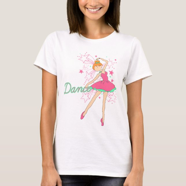 T-shirt Pouco dançarino de balé jazzístico (Frente)