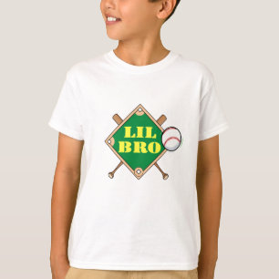 T-shirt Pouco diamante de basebol de Bro