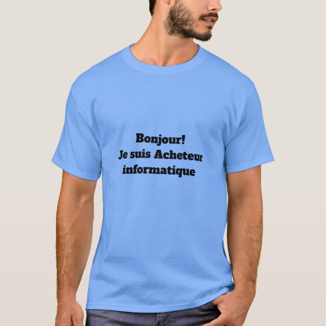 T-Shirt pour l'Acheteur informatique (Frente)