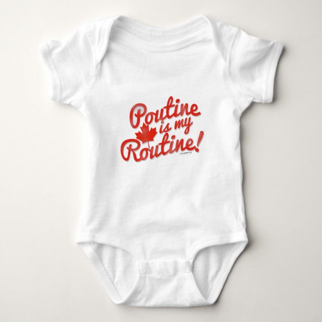 T-shirt Poutine é a minha Rotina (Frente)