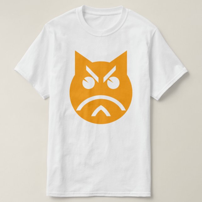 T-shirt Pouting Emoji Cat (Frente do Design)