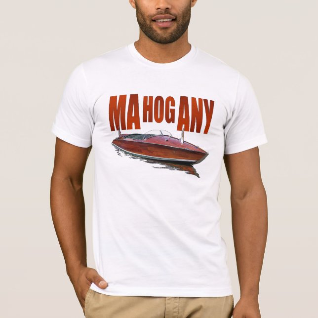T-shirt Powerboat Mahognay (Frente)