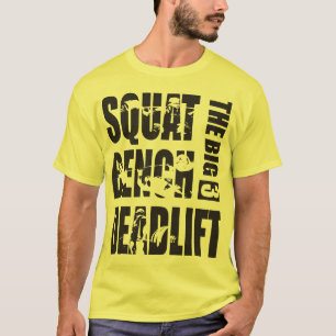 T-shirt Powerlifting - ocupa, banco, Deadlift