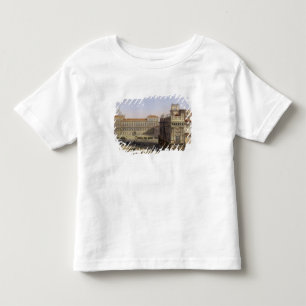 T-shirt Praça Castello, Turin, gravado por F. Citterio (c