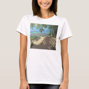 T-shirt Praia Barbados 2013 de Clovelly das palmeiras