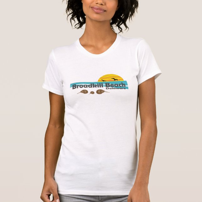 T-shirt Praia de Broadkill (Frente)