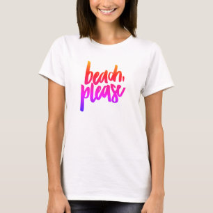 T-shirt Praia, Por Favor, Tank Topo