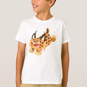 T-shirt Prankish bonito das crianças do lince dos