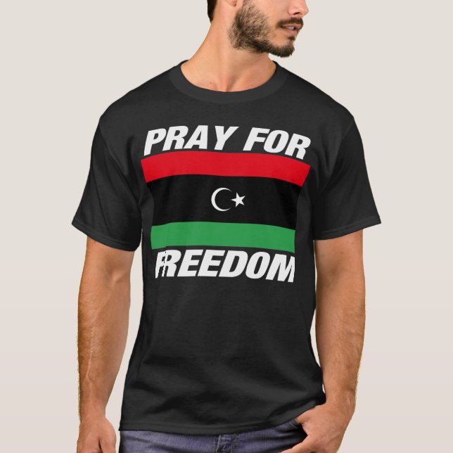 T-shirt Pray para a liberdade (Frente)