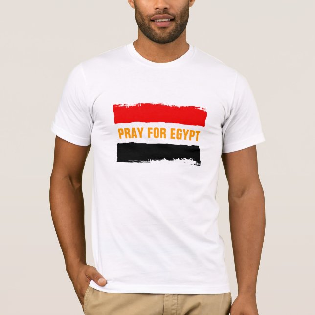 T-shirt Pray para Egipto (Frente)