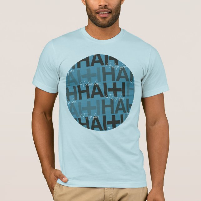 T-shirt Pray para Haiti (Frente)