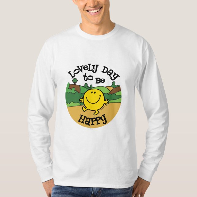 T-shirt Prazer Em Ser O Sr. Happy (Frente)