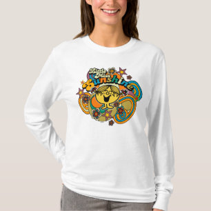 T-shirt Prazer floral pequeno da senhorita Luz do sol