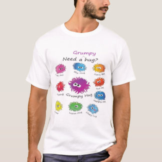T-shirt Precise um abraço - abraço mal-humorado