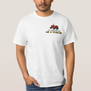T-shirt Preferencialmentes Em Um Trator