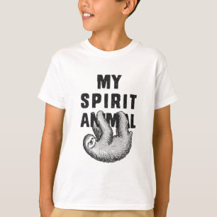 T-shirt Preguiça - meu animal do espírito