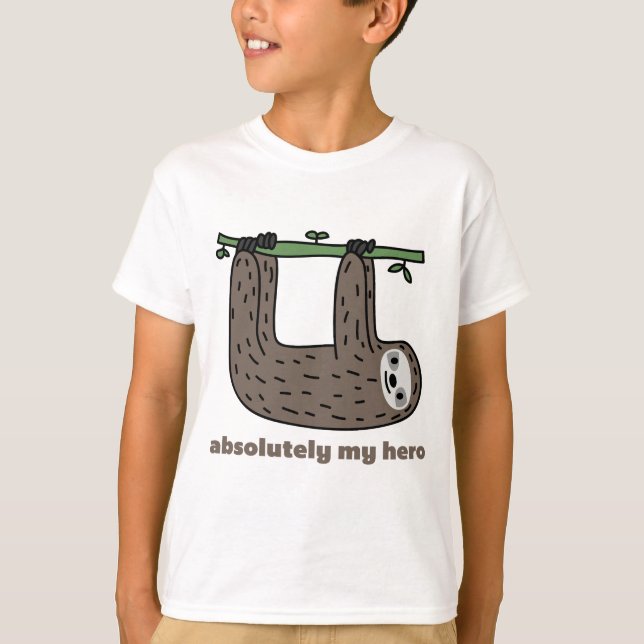 T-shirt Preguiça o herói (Frente)