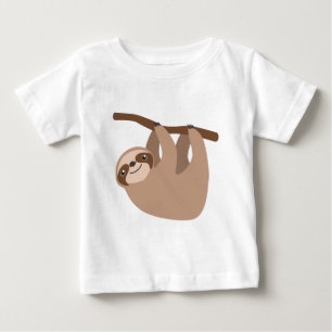 T-shirt Preguiça Três-Toed bonito