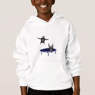 T-shirt preguiças trampolining