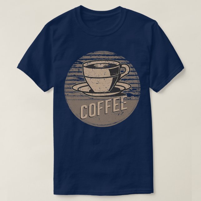 T-Shirt Premium De Café Retroativo (Frente do Design)