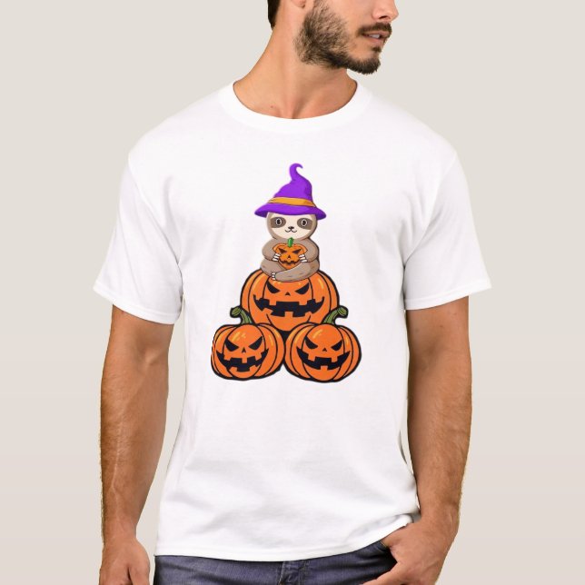 T-Shirt Premium Sloth Halloween (Frente)