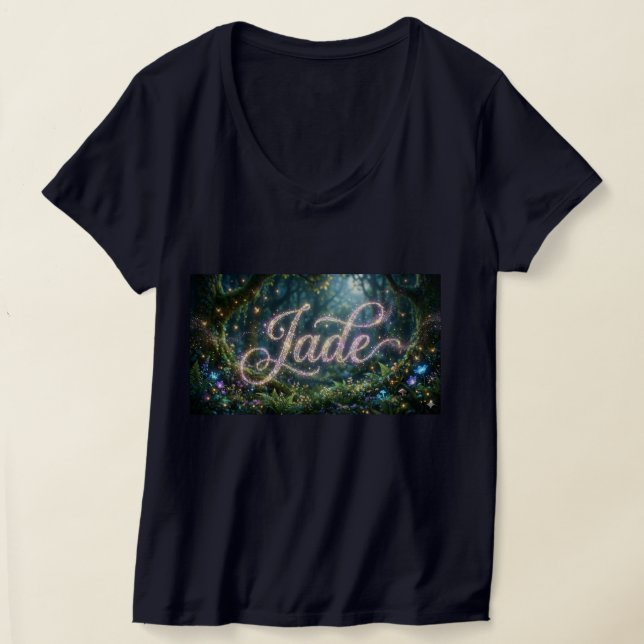 T-shirt prénom Jade cosmic flowers (Postura )