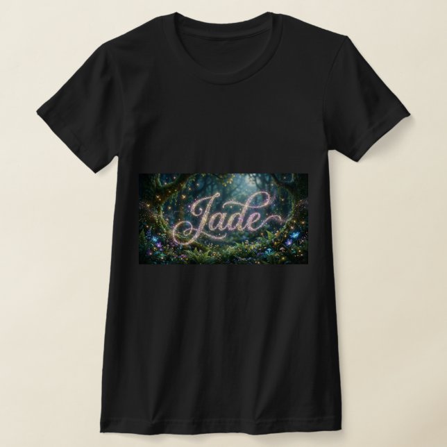 T-shirt prénom Jade cosmic flowers (Postura )