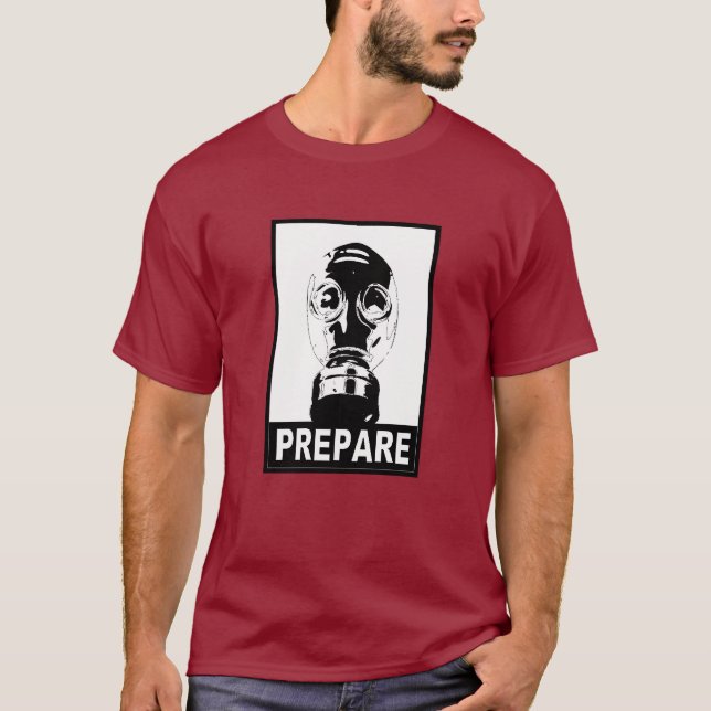 T-shirt Prepare! - Monocrome (Frente)