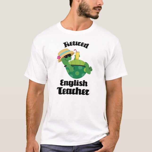 T-shirt Presente aposentado do professor de inglês (Frente)