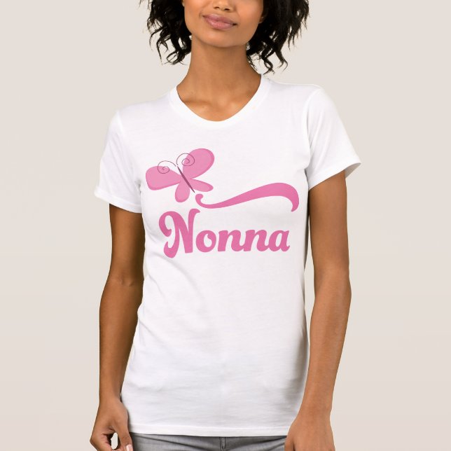T-shirt Presente da borboleta de Nonna (Frente)
