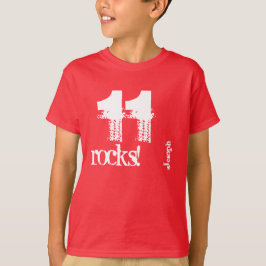 T-shirt Presente de aniversário de 11 para nome personaliz