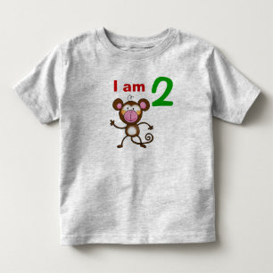 T-shirt Presente de aniversário de três anos (macaco-prego