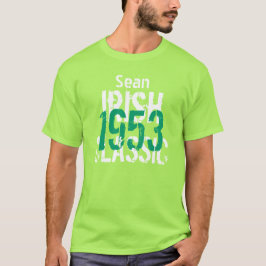 T-shirt Presente de aniversário do clássico 1953 irlandês