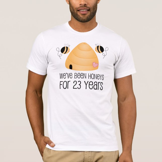 T-shirt Presente do Casal de 23 anos (Frente)