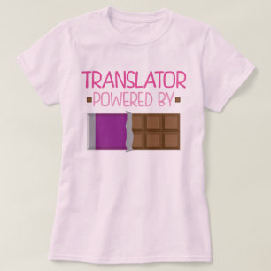 T-shirt Presente do chocolate do tradutor para ela