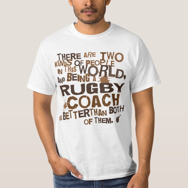 T-shirt Presente do treinador do rugby (Frente)