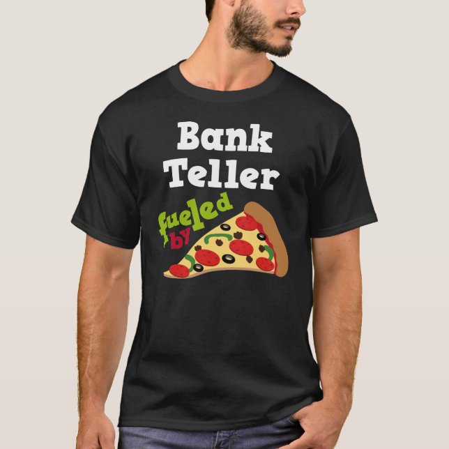T-shirt Presente (engraçado) da pizza do caixa de banco (Frente)
