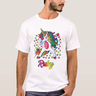 T-Shirt Presente Menina Unicórnio Nome Personaliza