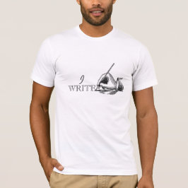 T-shirt Presente simples retro do vintage para escritores