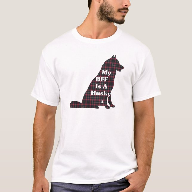 T-shirt Presentes BFF Siberianos HUSKY (Frente)