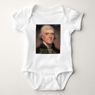T-shirt Presentes com a Citação de Thomas Jefferson "Relig
