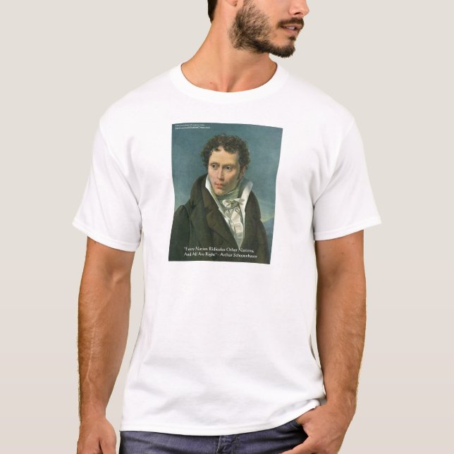 T-shirt Presentes com a Citação "Nações se Riem" de Arthur (Frente)