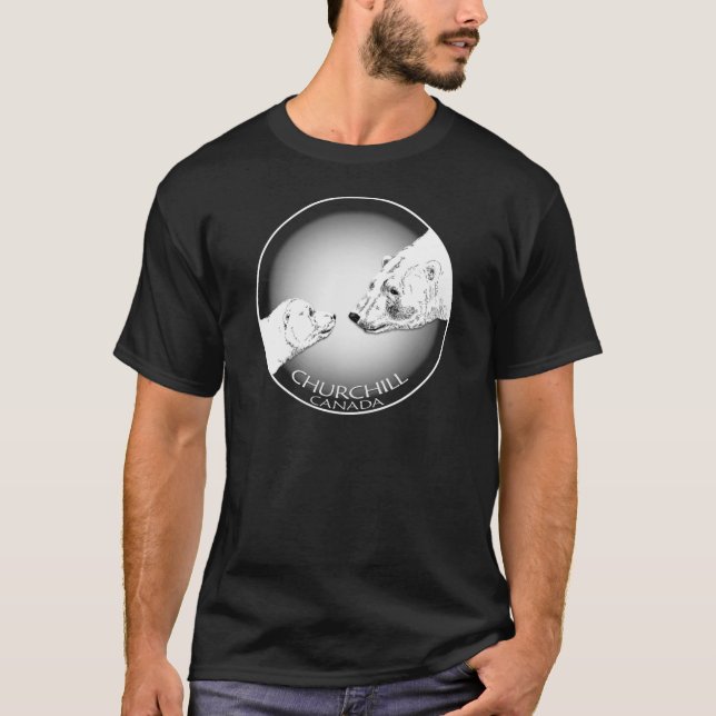T-shirt & presentes da arte do urso polar da (Frente)