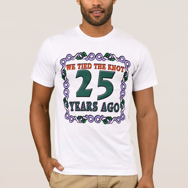 T-shirt Presentes de 25 de Aniversário (Frente)