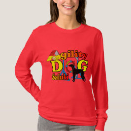 T-shirt Presentes de agilidade na Saluki