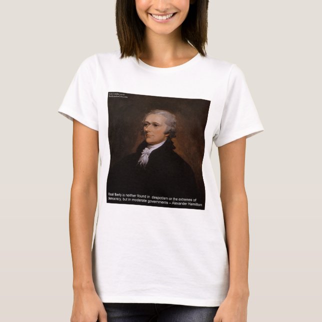 T-shirt Presentes de Alexander Hamilton (Frente)