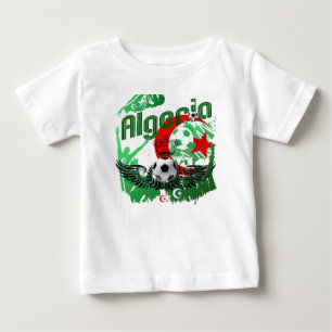 T-shirt Presentes de Algerie dos fan de futebol da arte do