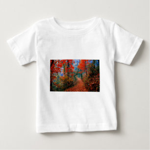 T-shirt Presentes De Aquarelas De Cores De Cama De Outono
